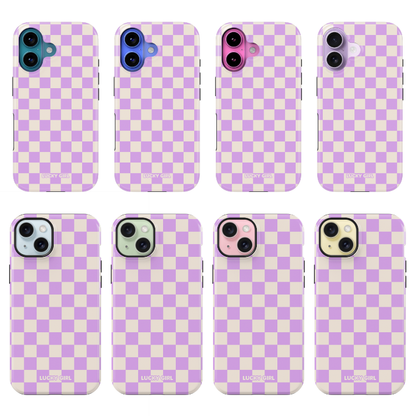 Lavender Checkers II Phone Case