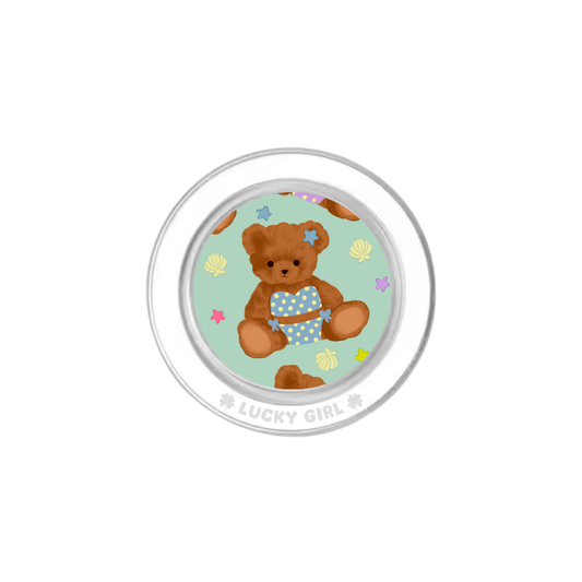 Teddy Beach Phone Grip Insert