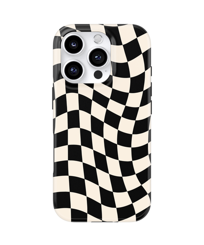 Onyx Wavy Checkers II MagSafe Phone Case