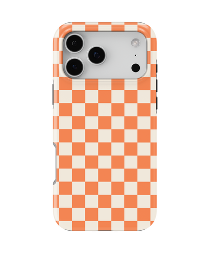 Tangerine Checkers II MagSafe Phone Case