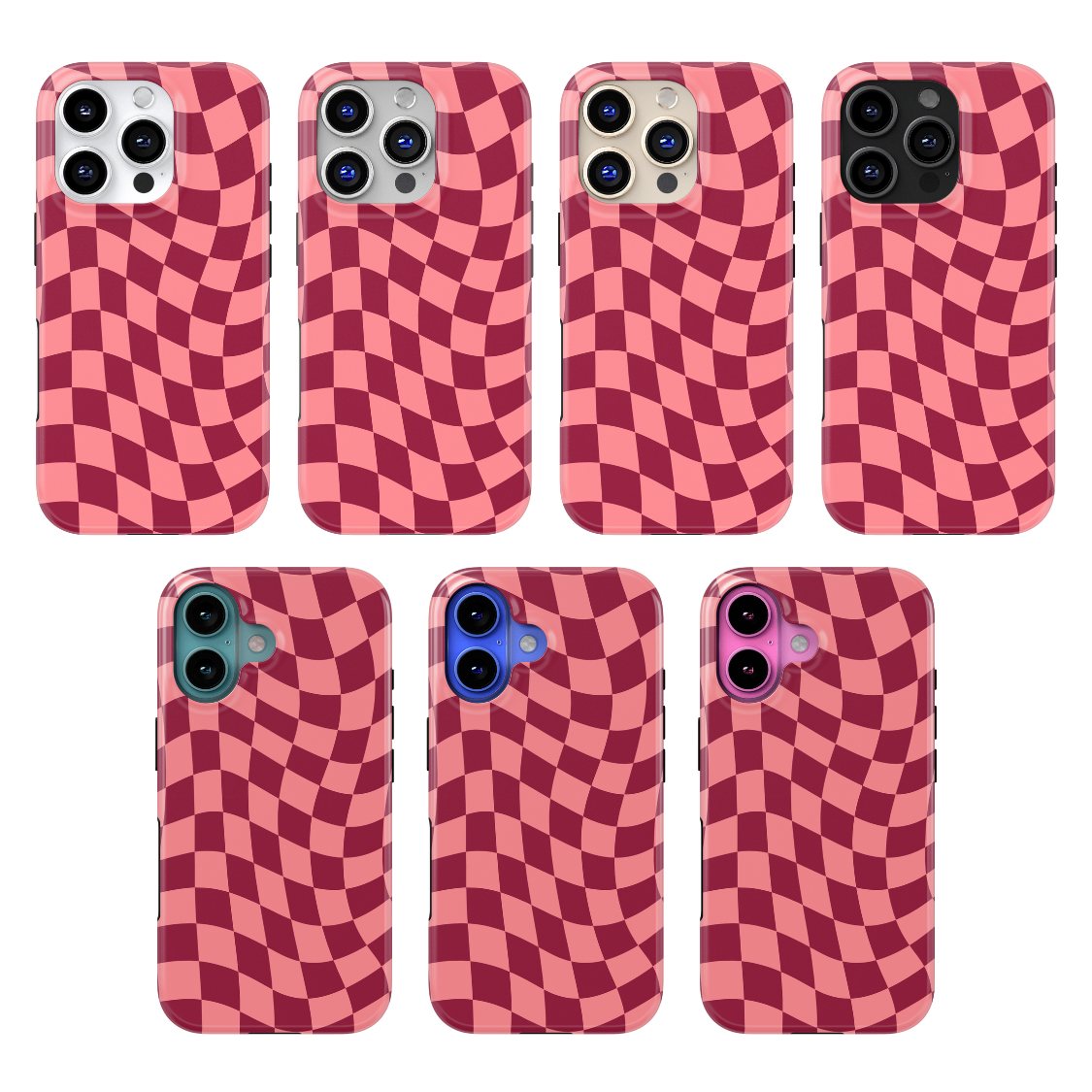 Love Wavy Checkers MagSafe Phone Case