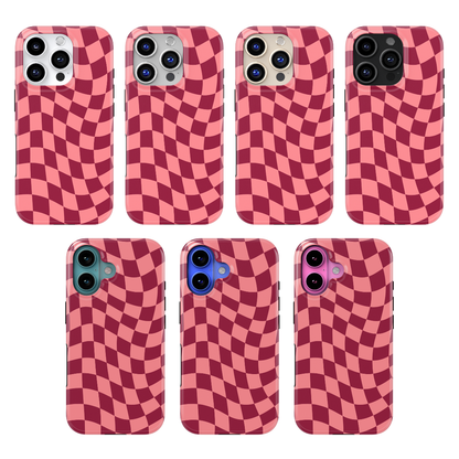 Love Wavy Checkers MagSafe Phone Case