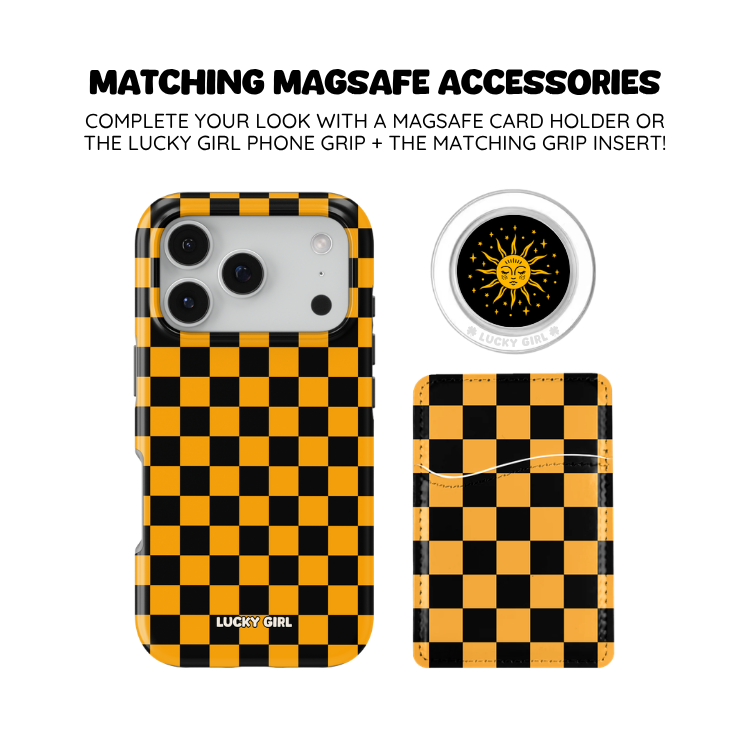 Creamsicle Checkers Phone Case