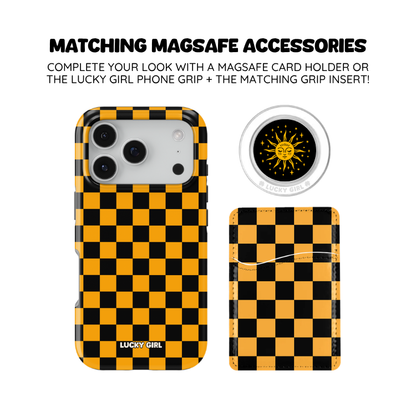 Creamsicle Checkers Phone Case