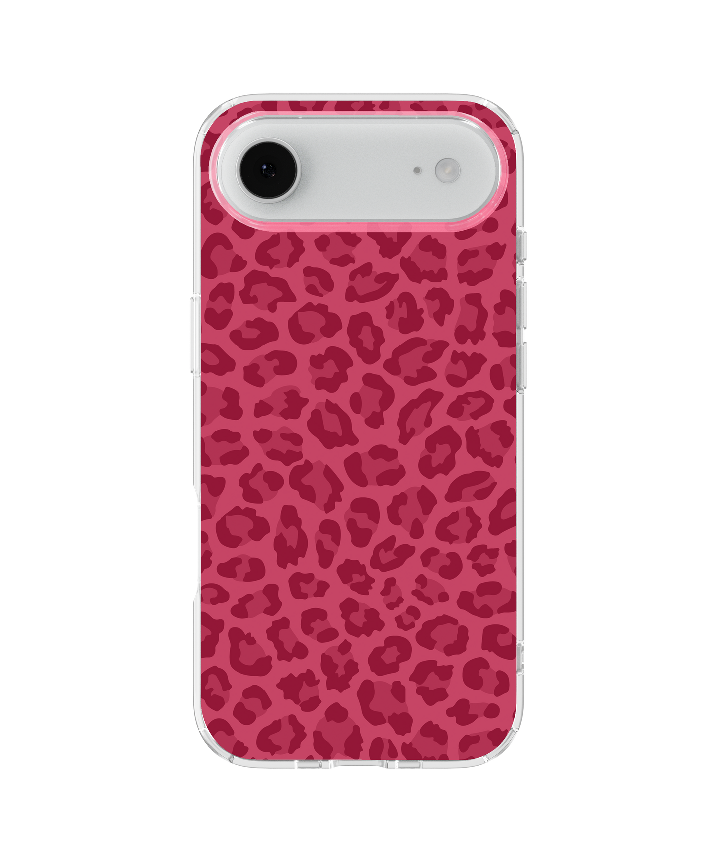 Black Cherry Leopard Clear Case Insert