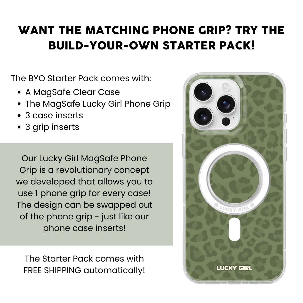 Moss Leopard Clear Case Insert