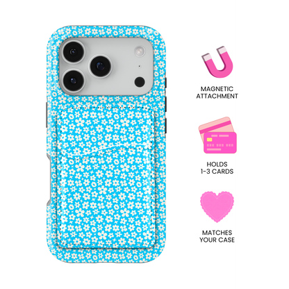 Sky Little Blooms MagSafe Card Holder