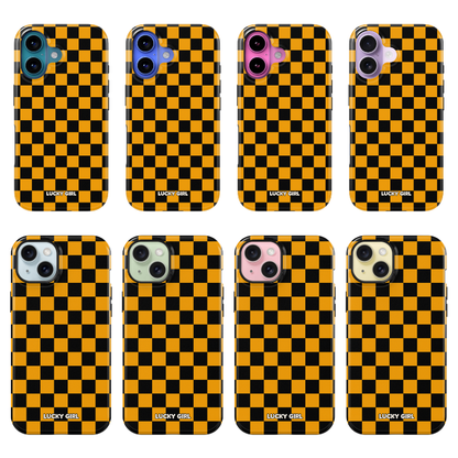 Creamsicle Checkers Phone Case