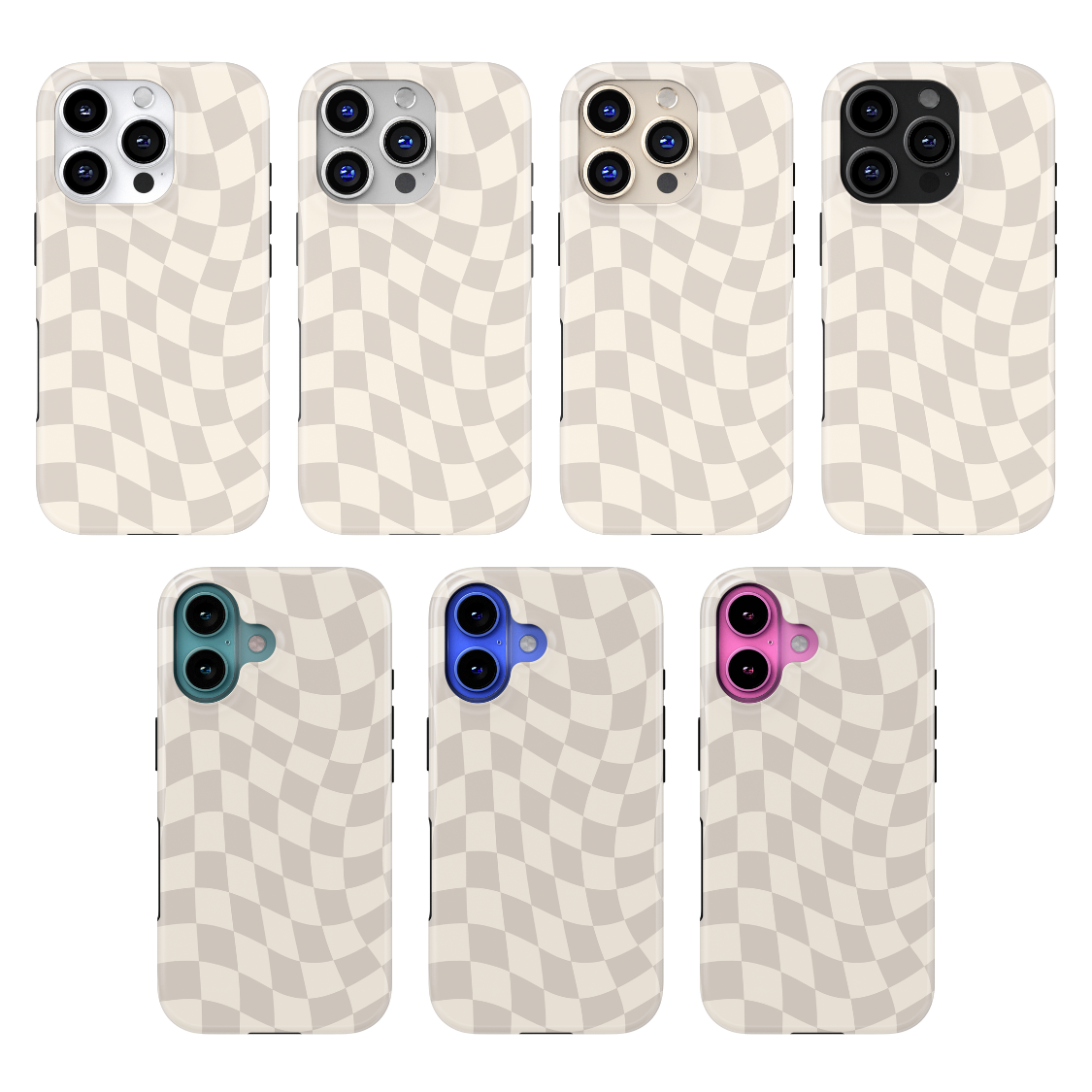 Dust Bunny Wavy Checkers II MagSafe Phone Case