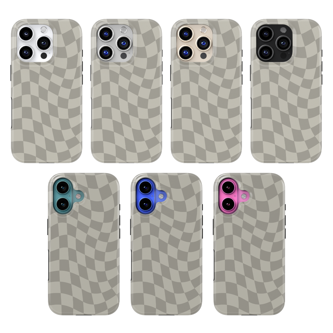 River Rock Wavy Checkers MagSafe Phone Case