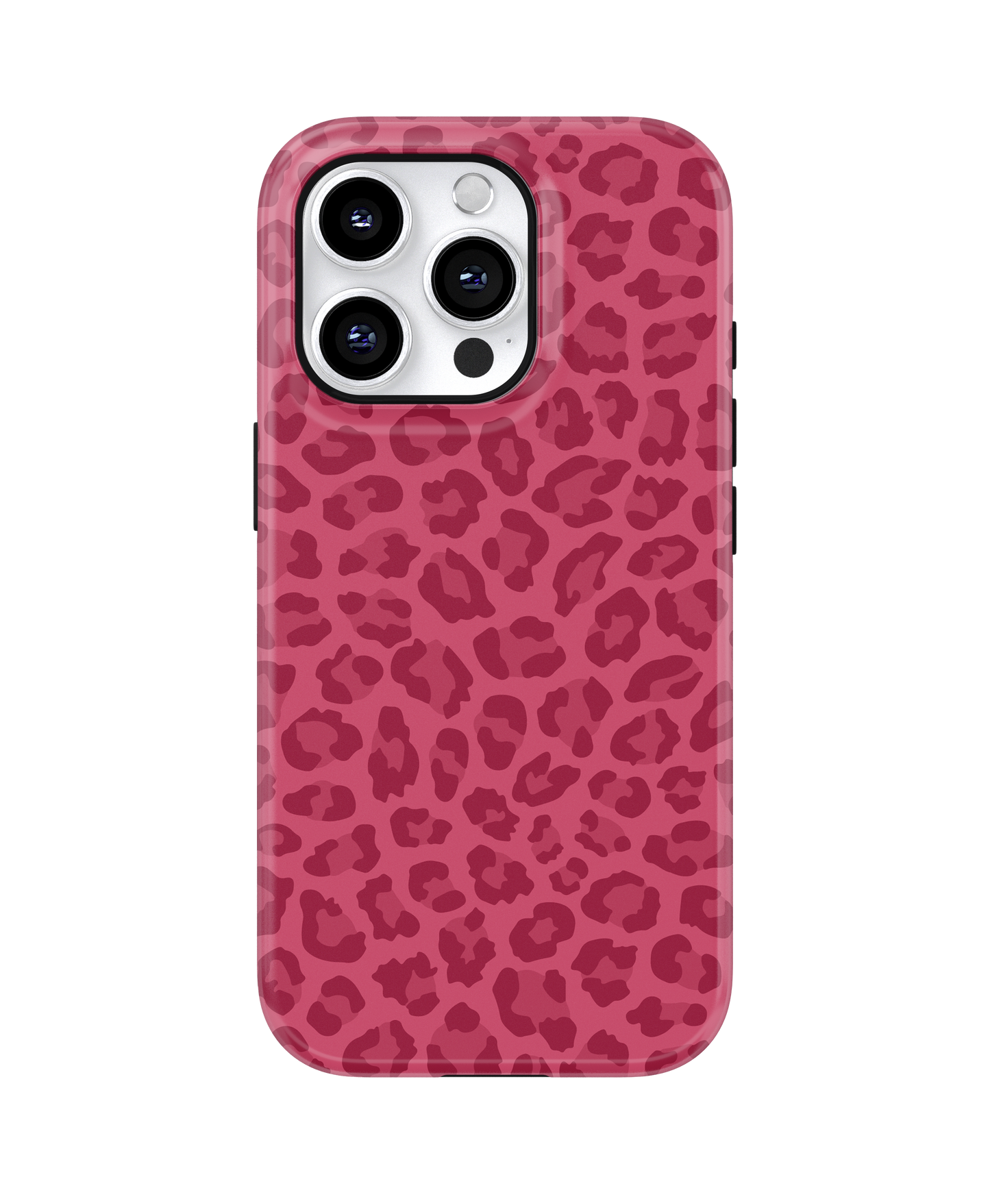 Black Cherry Leopard MagSafe Phone Case