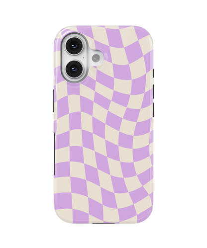 Lilac Wavy Checkers II MagSafe Phone Case