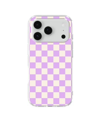Lilac Checkers II Clear Case Insert