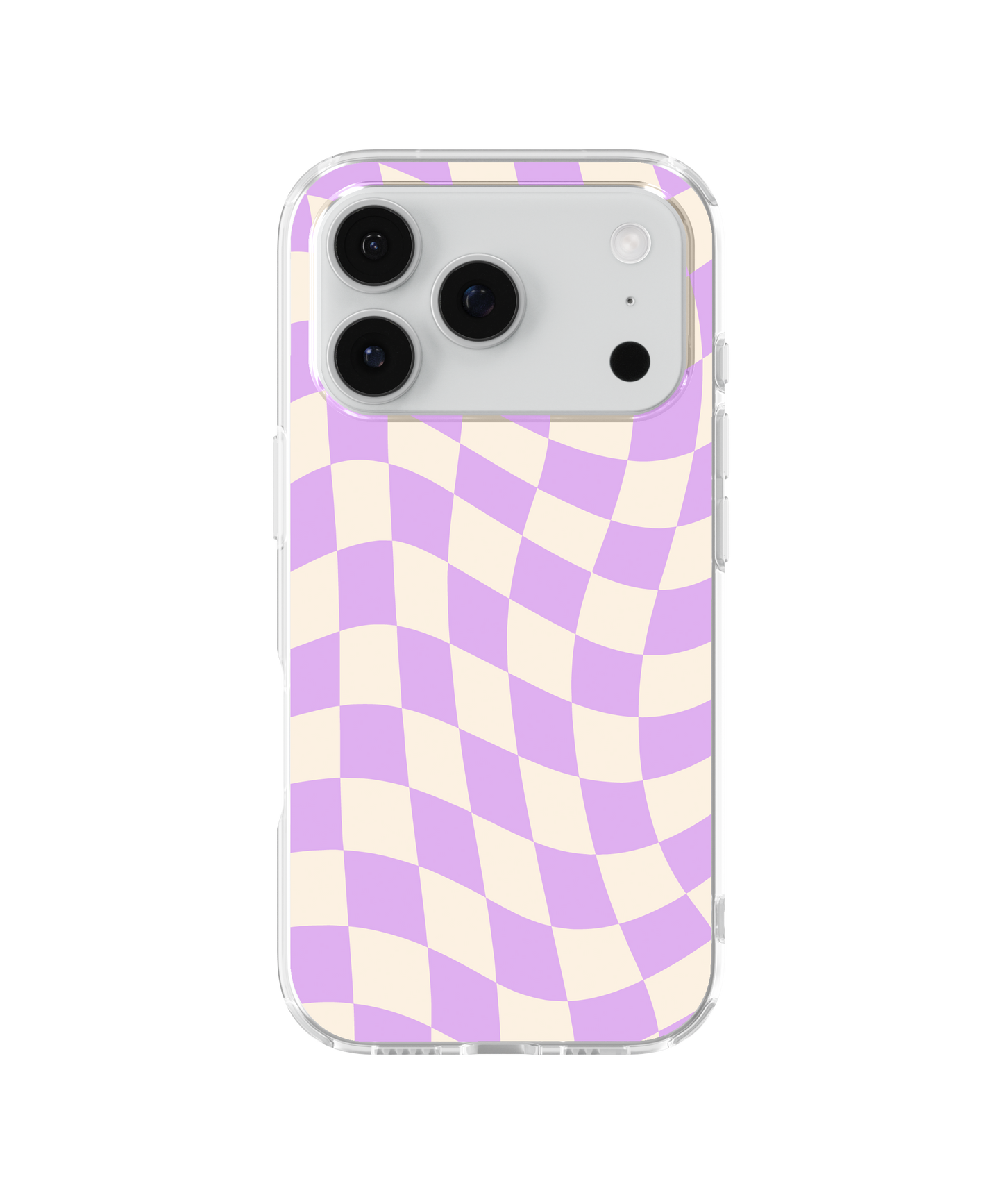Lilac Wavy Checkers II Clear Case Insert