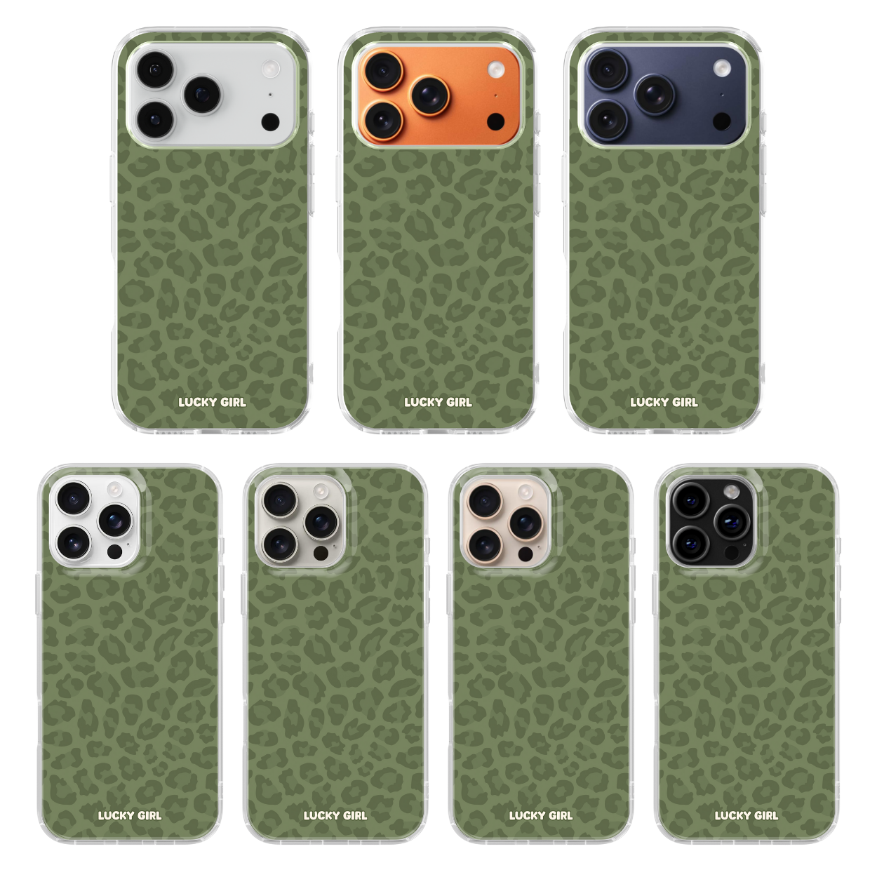 Moss Leopard Clear Case Insert