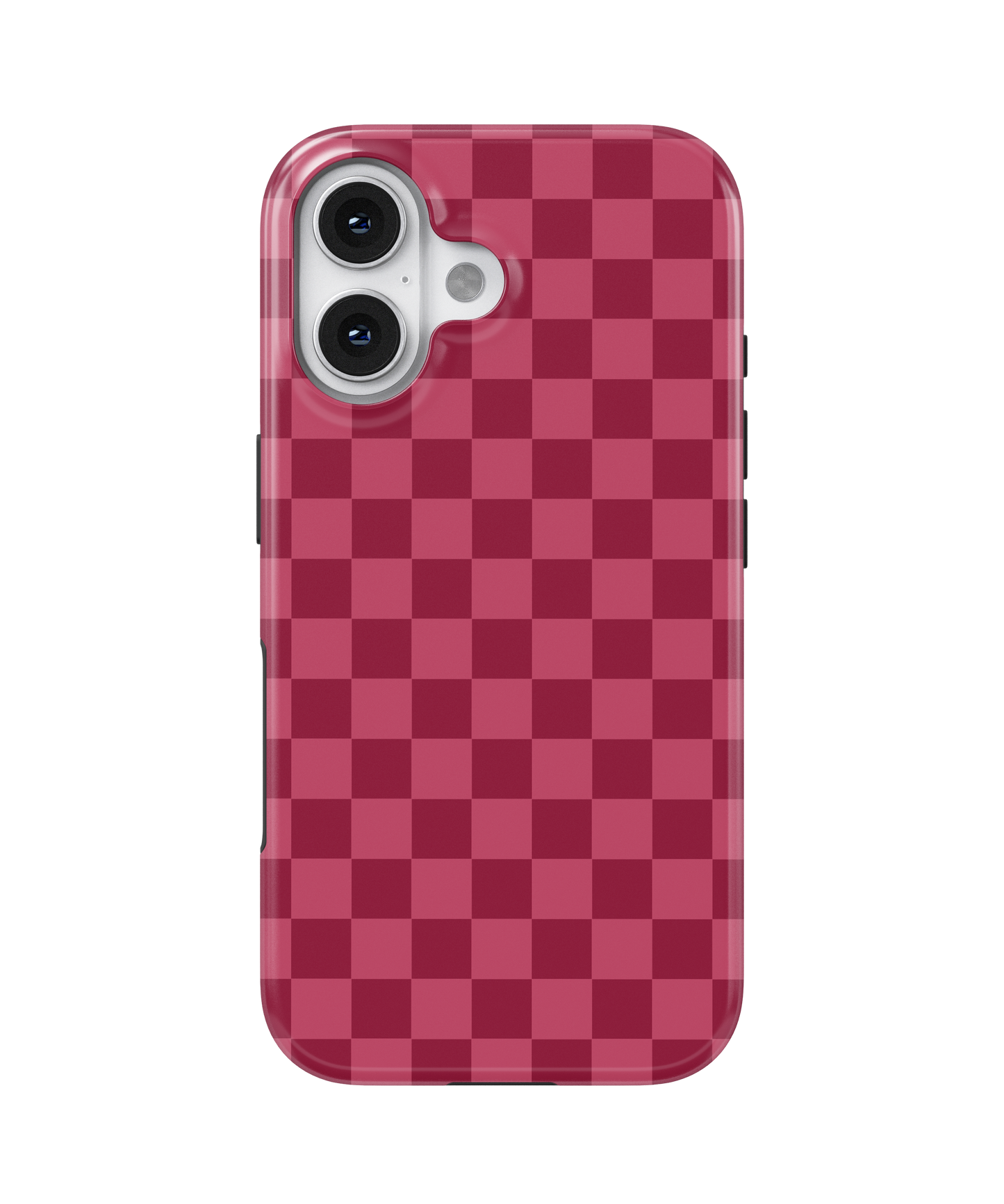 Black Cherry Checkers MagSafe Phone Case