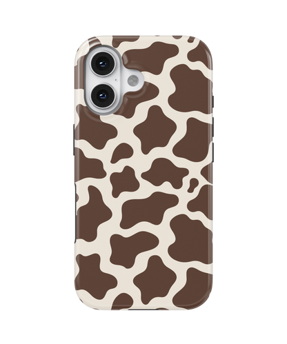 Espresso Cow Print MagSafe Phone Case