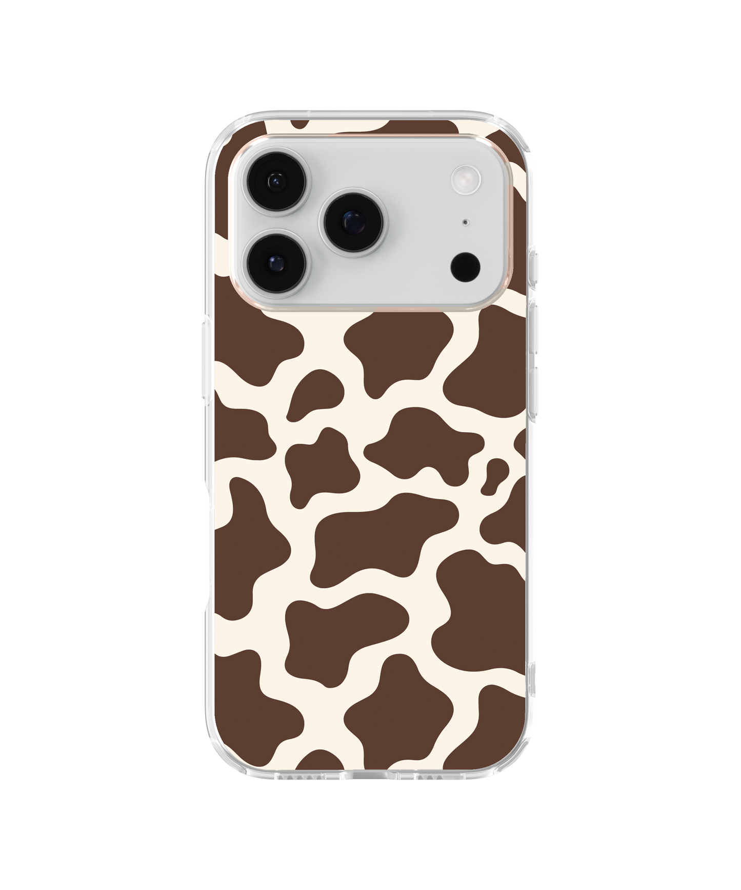 Espresso Cow Print Clear Case Insert