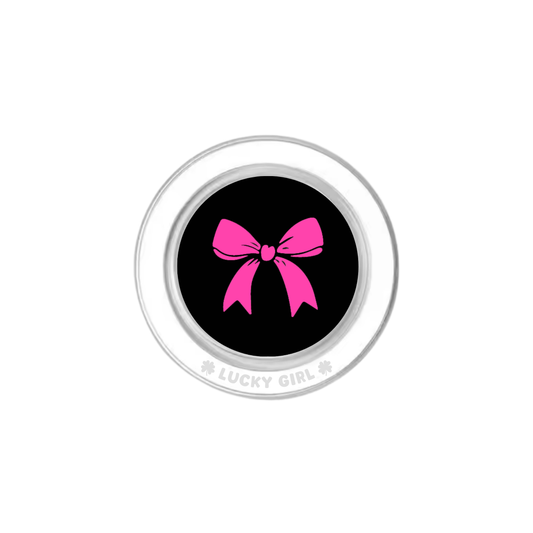 Raspberry Bow Phone Grip Insert