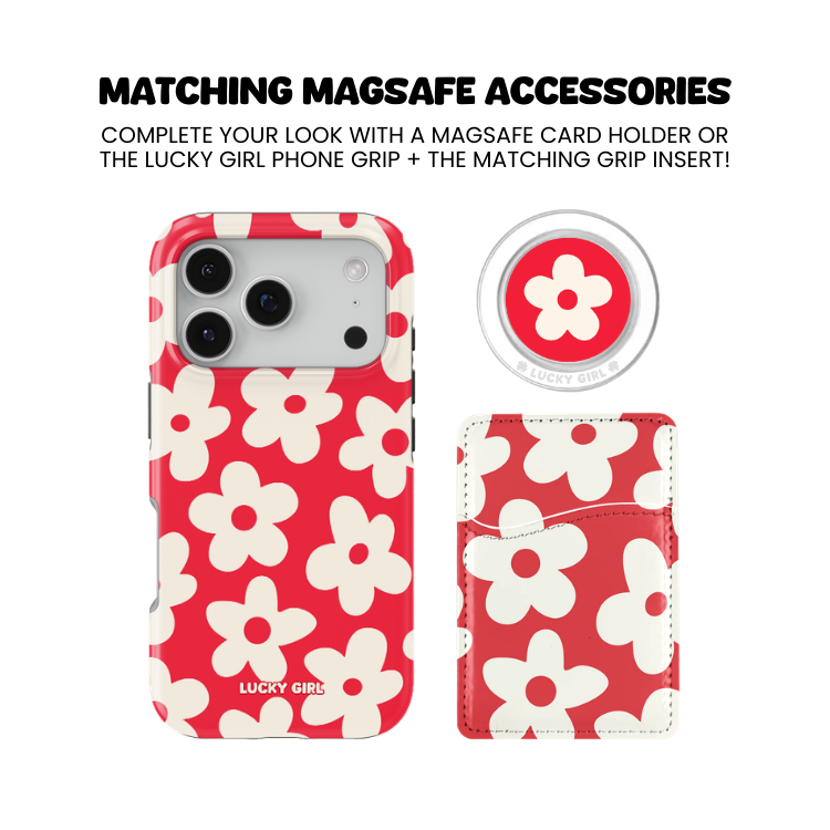 Vermillion Big Blooms Phone Case
