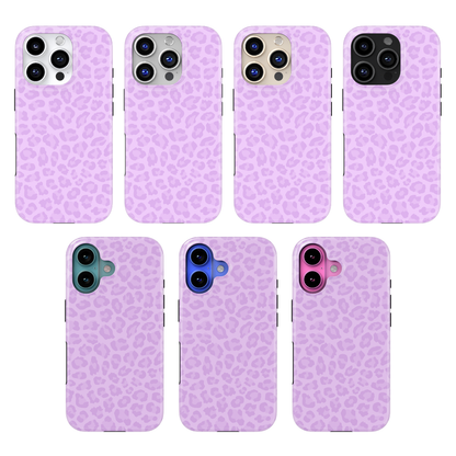 Lilac Leopard MagSafe Phone Case