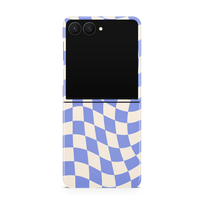 Bluebell Wavy Checkers II MagSafe Phone Case