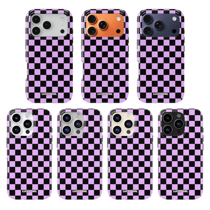 Lavender Checkers Phone Case