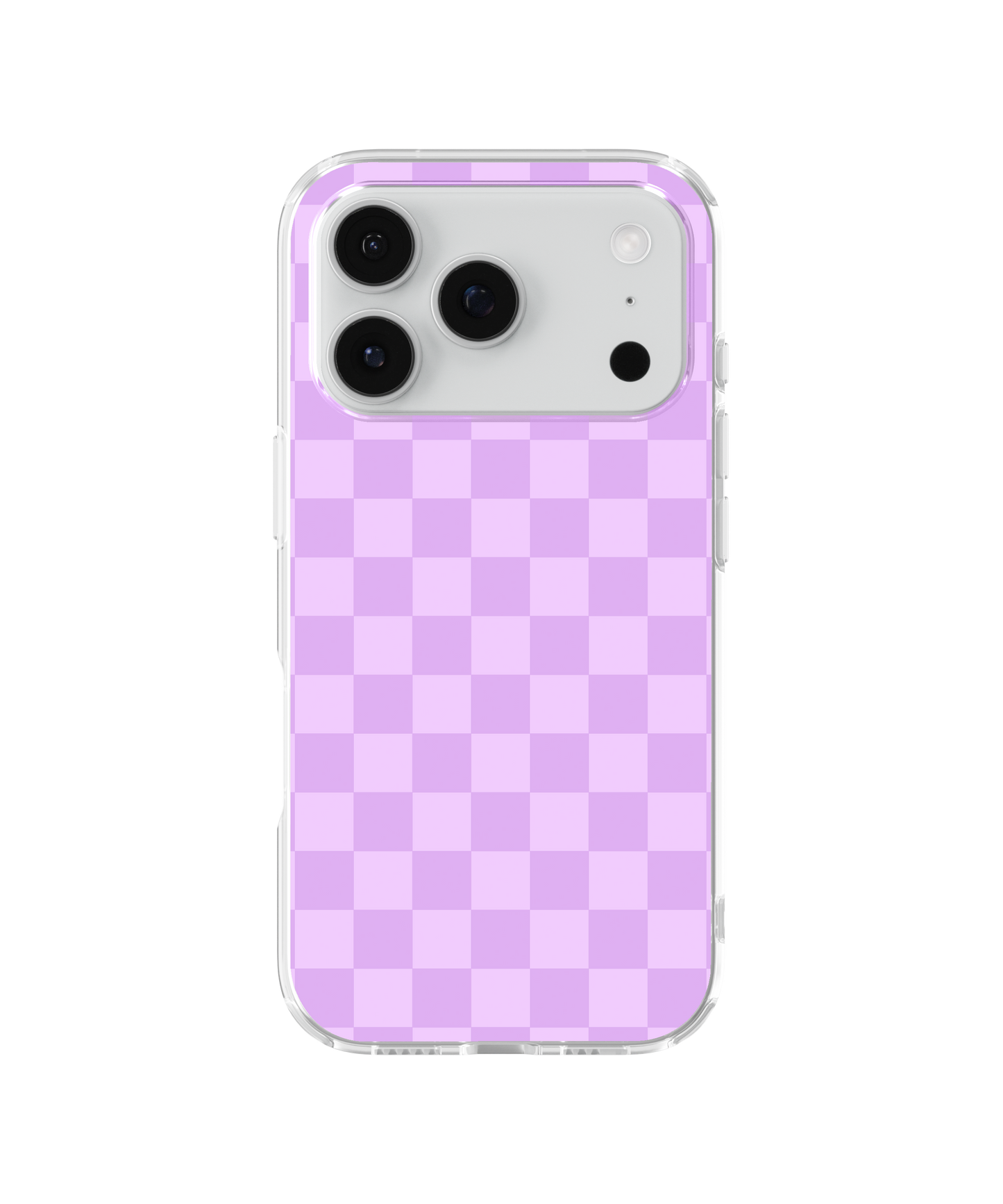 Lilac Checkers Clear Case Insert