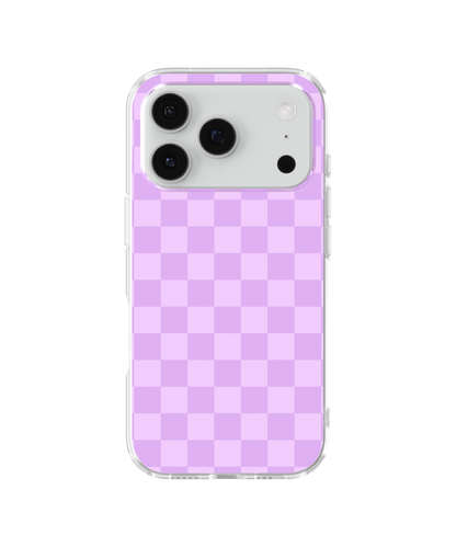Lilac Checkers Clear Case Insert