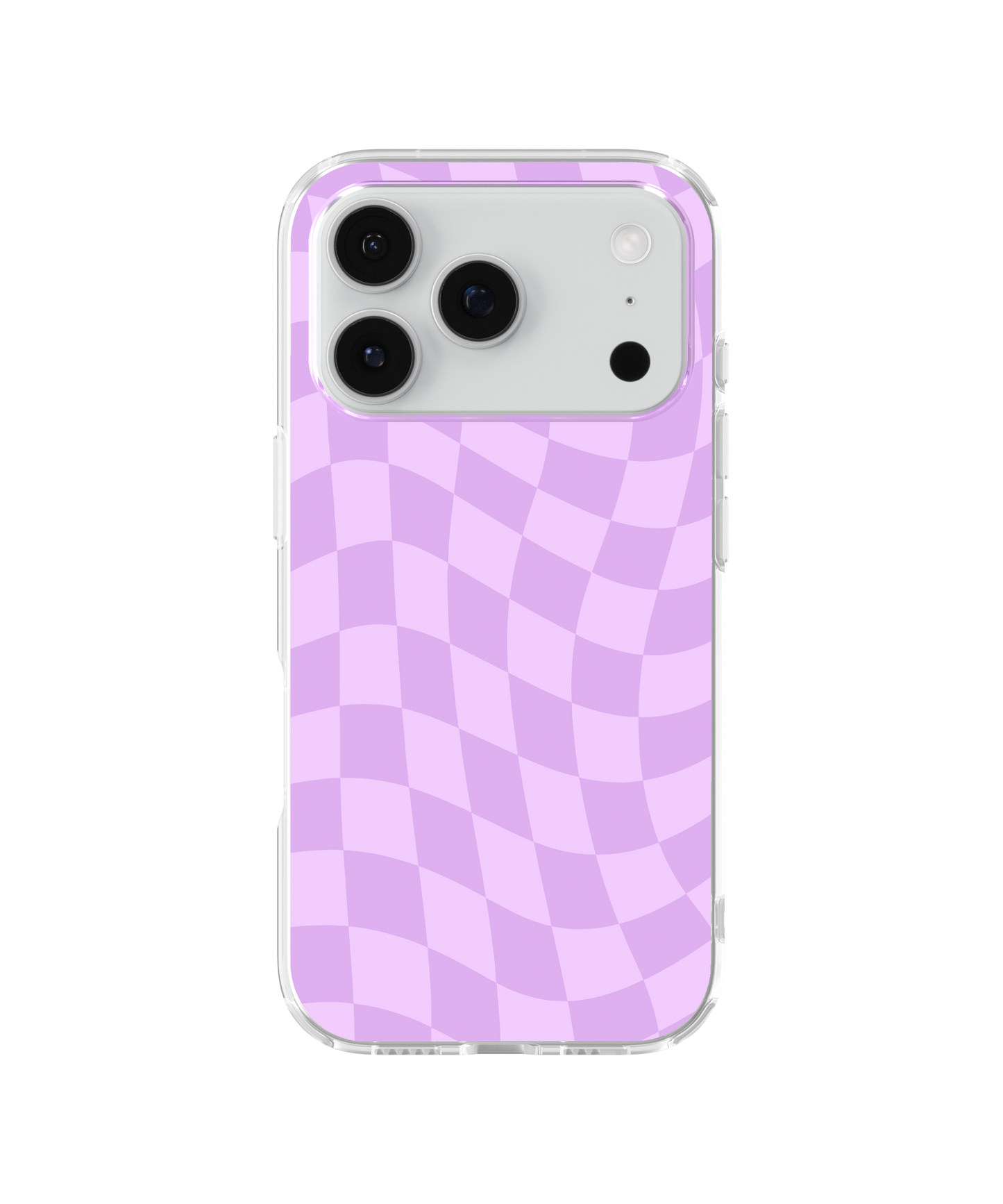 Lilac Wavy Checkers Clear Case Insert