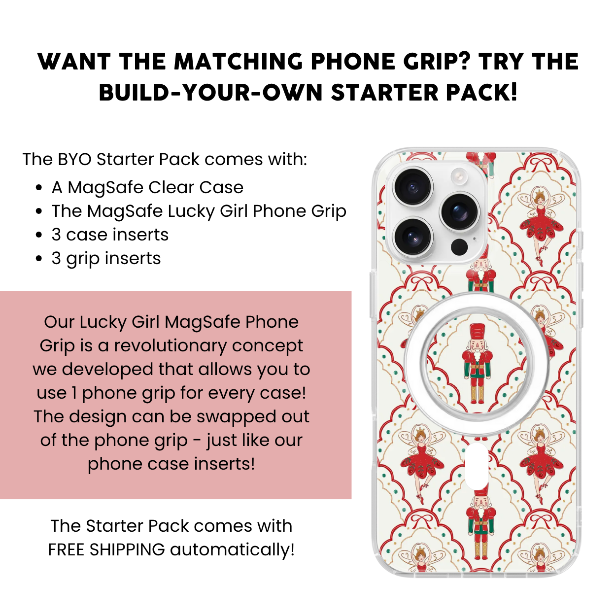 Nutcracker Dreams Clear Case Insert