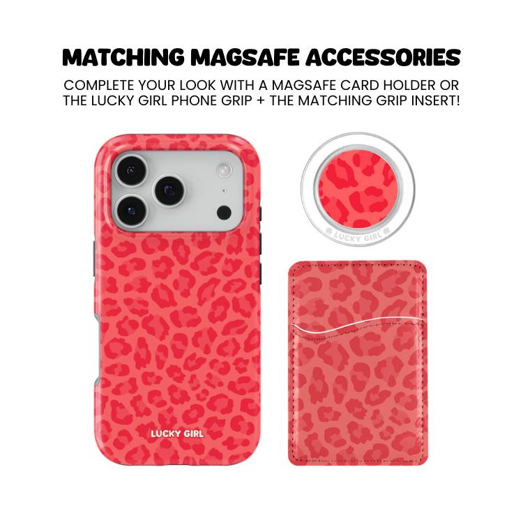 Vermillion Leopard Phone Case