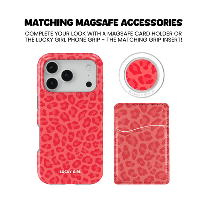 Vermillion Leopard Phone Case