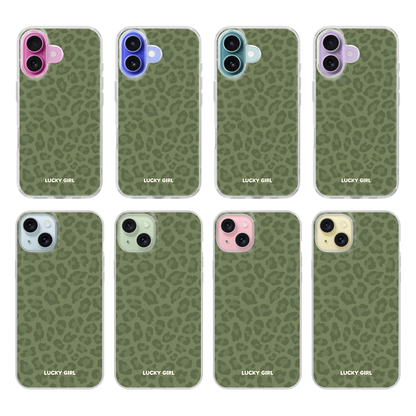 Moss Leopard Clear Case Insert