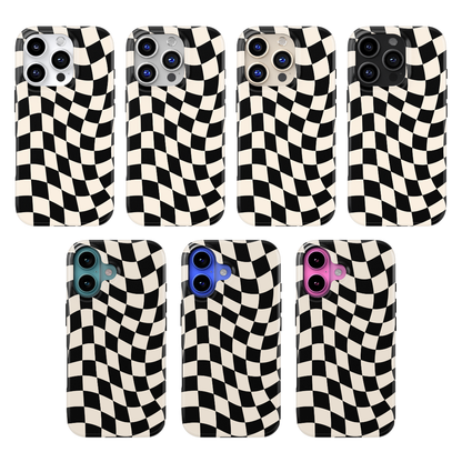 Onyx Wavy Checkers II MagSafe Phone Case