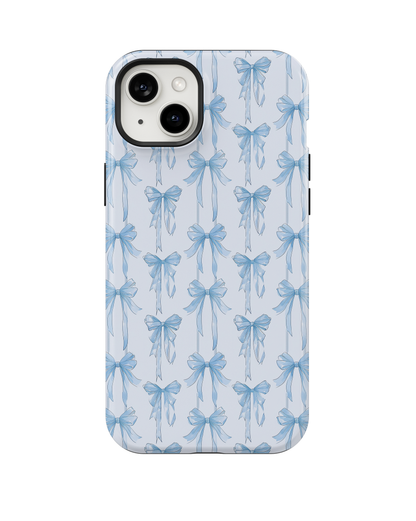 Blue Blushing Bows MagSafe Phone Case