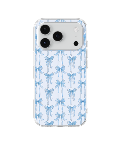 Blue Blushing Bows Clear Case Insert