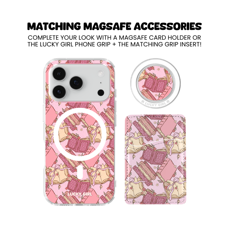 Pink Prose Clear Case Insert
