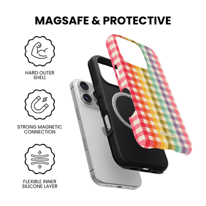 Rainbow Gingham Phone Case
