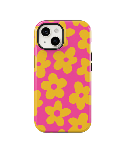 Pink Lemonade Big Blooms MagSafe Phone Case