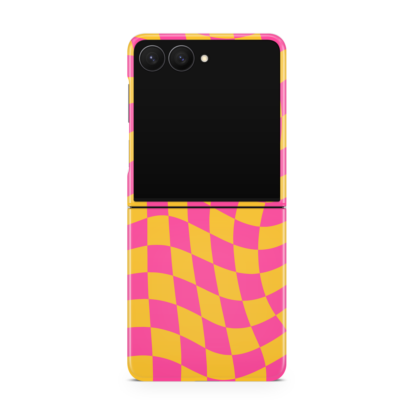 Pink Lemonade Wavy Checkers MagSafe Phone Case