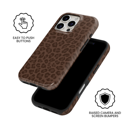 Espresso Leopard MagSafe Phone Case