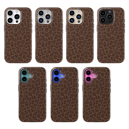 Espresso Leopard MagSafe Phone Case