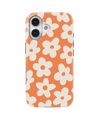 Tangerine Big Blooms MagSafe Phone Case