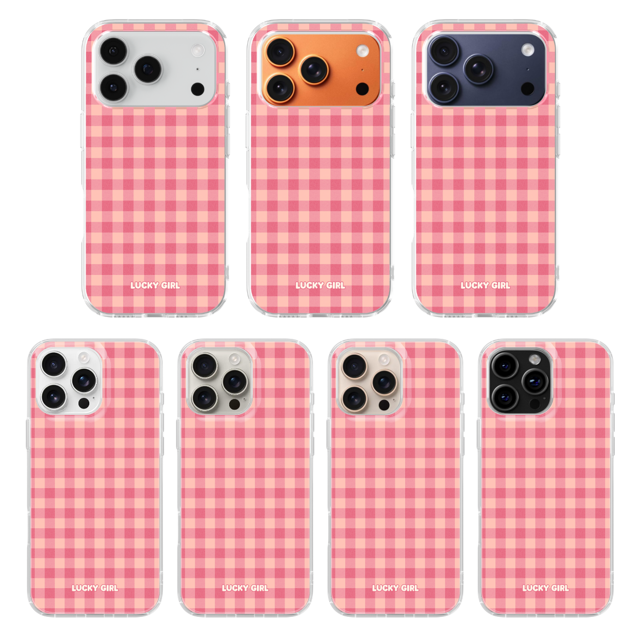 Sugar Gingham Clear Case Insert