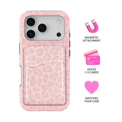 Pinky Swear Leopard MagSafe Card Holder