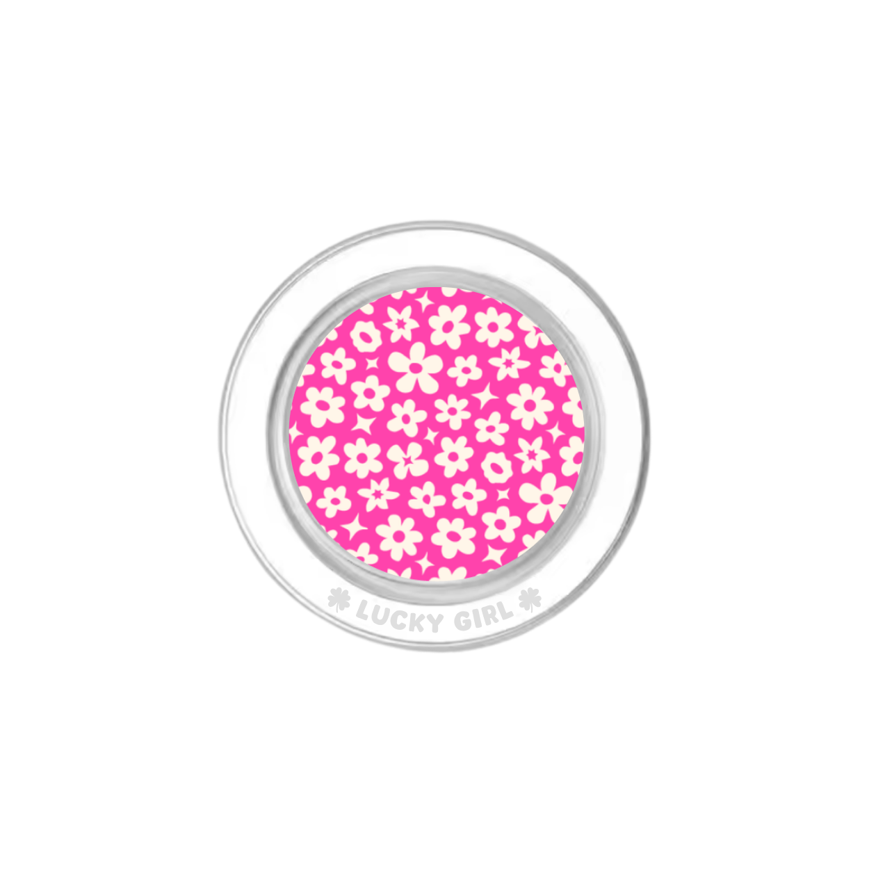 Raspberry Little Blooms Phone Grip Insert
