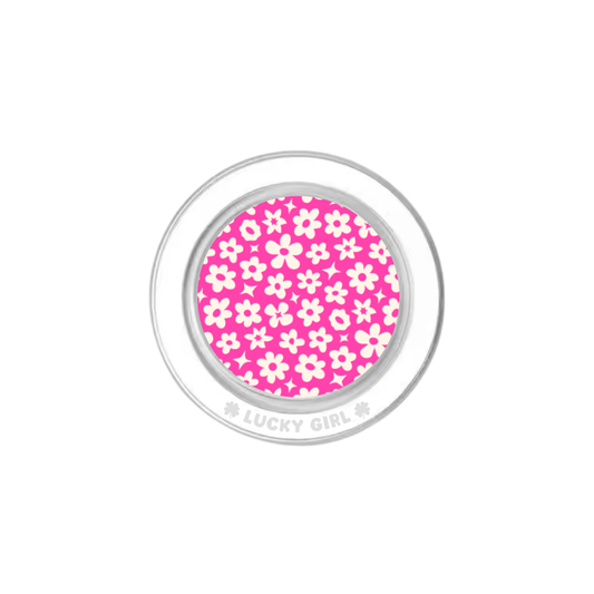 Raspberry Little Blooms Phone Grip Insert