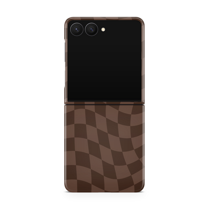 Espresso Wavy Checkers MagSafe Phone Case