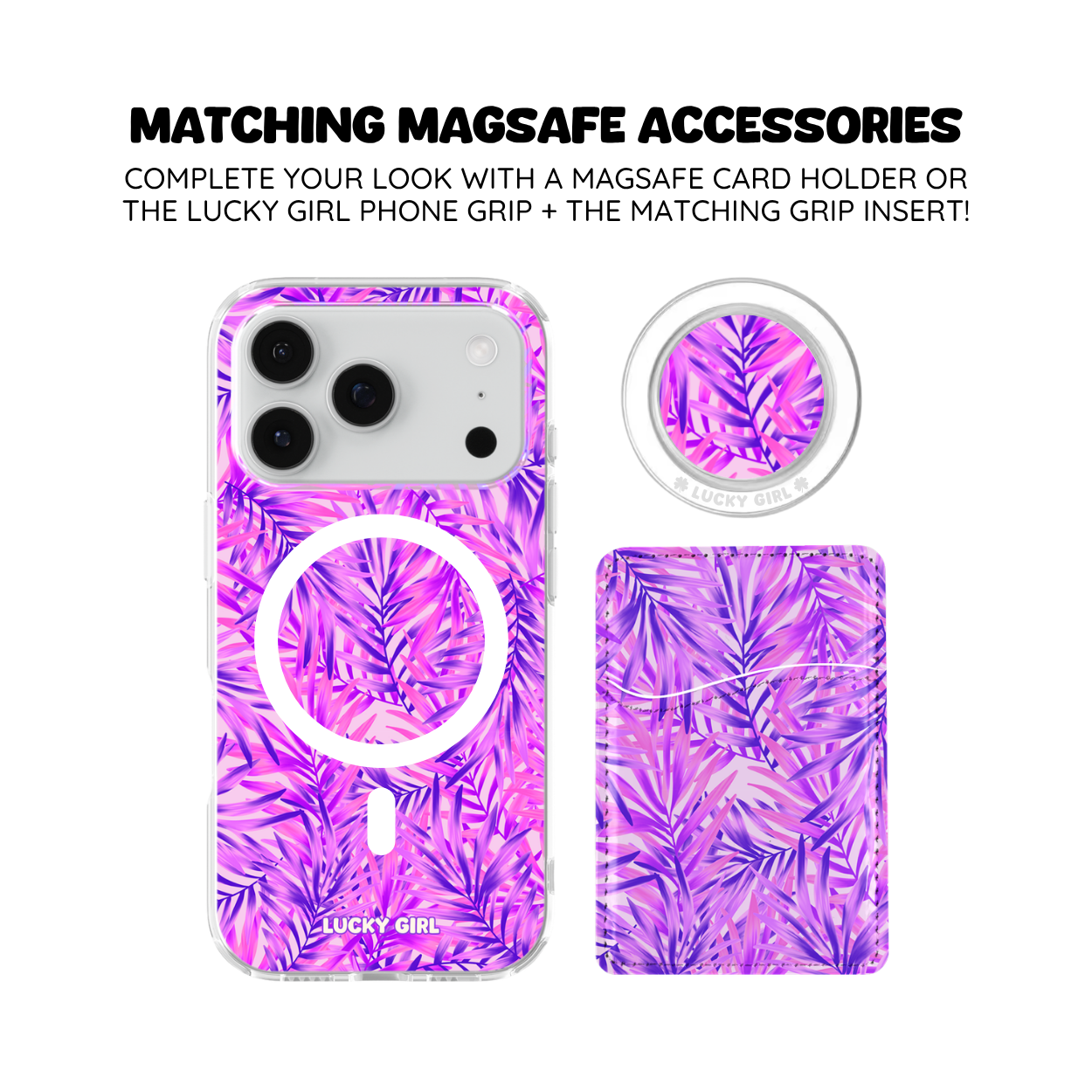 Miami Mood (Purple) Clear Case Insert